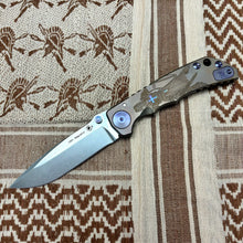 Load image into Gallery viewer, Spartan Blades Harsey Folder - Crusader Theme, Magnacut Blade, Bronze Hardware Knife
