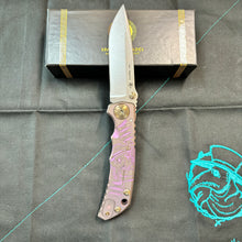 Load image into Gallery viewer, Spartan Blades Harsey Folder - Plague Doctor PINK Magnacut Special Edition Knife
