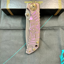 Load image into Gallery viewer, Spartan Blades Harsey Folder - Plague Doctor PINK Magnacut Special Edition Knife
