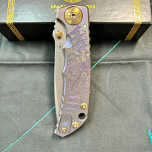 Load image into Gallery viewer, Spartan Blades Harsey Folder - Plague Doctor PURPLE Special Edition Knife
