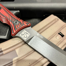 Load image into Gallery viewer, Spartan Blades Ronin Torii Fixed Blade Red/Black G10 Handle Black Blade SBBL4BKRD
